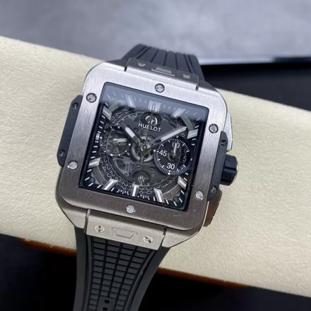 BBF공장 위블로 스퀘어 뱅 블랙 스틸 42mm 821.NX.0170.RX