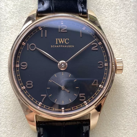 GR공장 IWC 포르투기저 블랙 다이얼 로즈골드 41mm IW358401