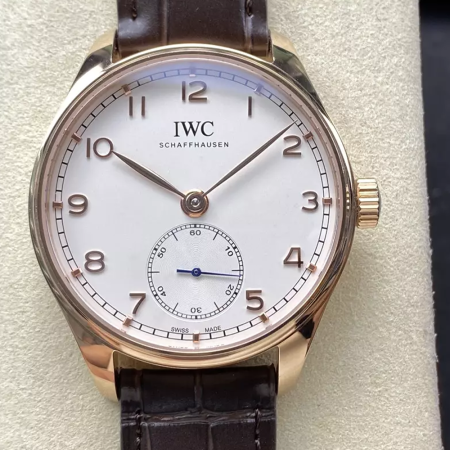 GR공장 IWC 포르투기저 화이트 다이얼 로즈골드 41mm IW358306