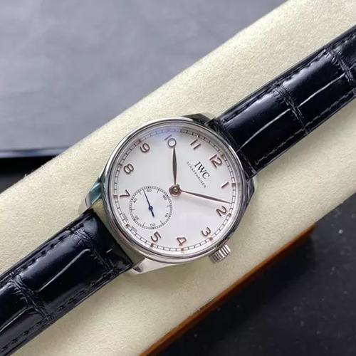 GR공장 IWC 포르투기저 화이트 다이얼 실버 41mm IW358303