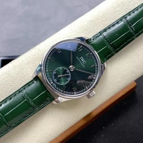 GR공장 IWC 포르투기저 그린 다이얼 실버 41mm IW358310