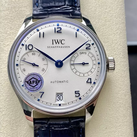 APS공장 IWC 포르투기저 오토매틱 크림/네이비 다이얼 42mm IW501702