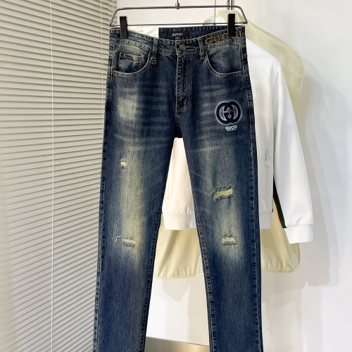 구찌 24FW GG로고 데님 팬츠