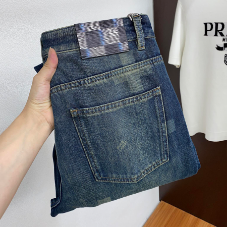 루이비통 25SS 다미에 데님 팬츠