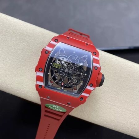 R7공장 리차드밀 라파엘 나달 레드 카본 / 레드 러버밴드 RM35-02