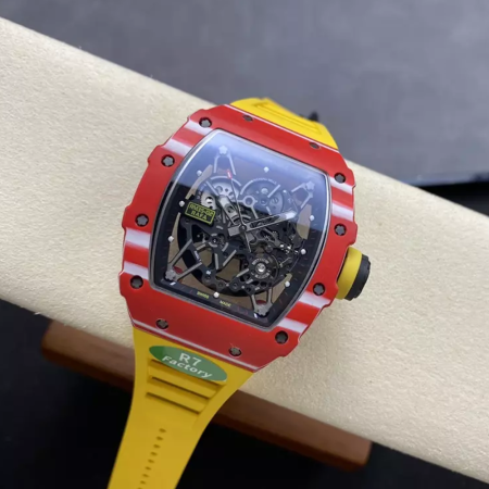 R7공장 리차드밀 라파엘 나달 레드 카본 / 옐로우 러버밴드 RM35-02