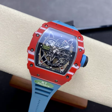 R7공장 리차드밀 라파엘 나달 레드 카본 / 블루 러버밴드 RM35-02