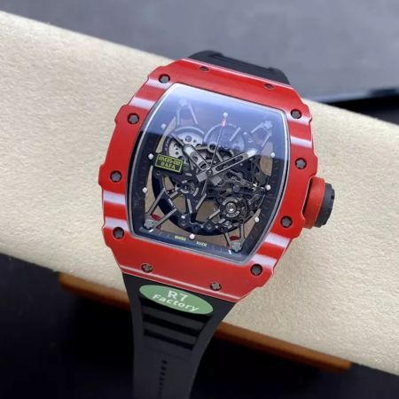 R7공장 리차드밀 라파엘 나달 레드 카본 / 블랙 러버밴드 RM35-02