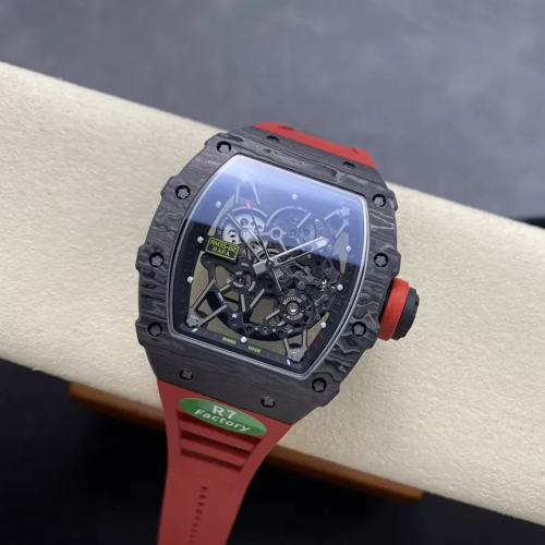 R7공장 리차드밀 라파엘 나달 블랙 카본 / 레드 러버밴드 RM35-02