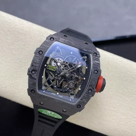 R7공장 리차드밀 라파엘 나달 블랙 카본 / 블랙 러버밴드 RM35-02