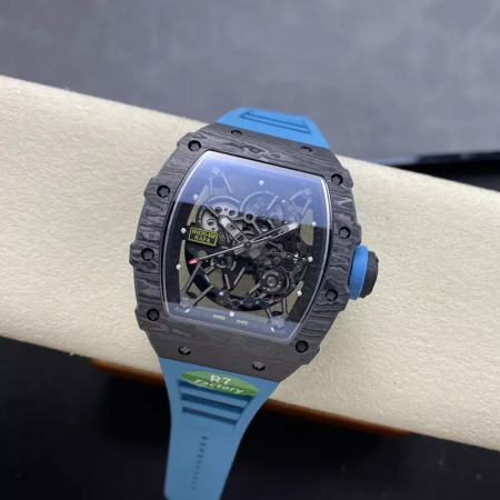 R7공장 리차드밀 라파엘 나달 블랙 카본 / 블루 러버밴드 RM35-02