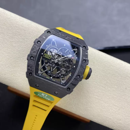 R7공장 리차드밀 라파엘 나달 블랙 카본 / 옐로우 러버밴드 RM35-02