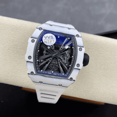 VVS공장 리차드밀 화이트 카본 티타늄 뚜르비옹 RM 12-01