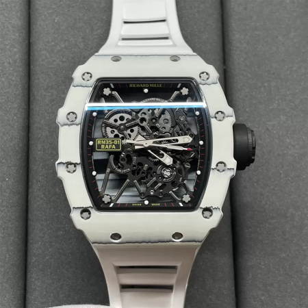 소닉공장 리차드밀 라파엘 나달 화이트 카본 / 화이트 러버밴드 RM35-02