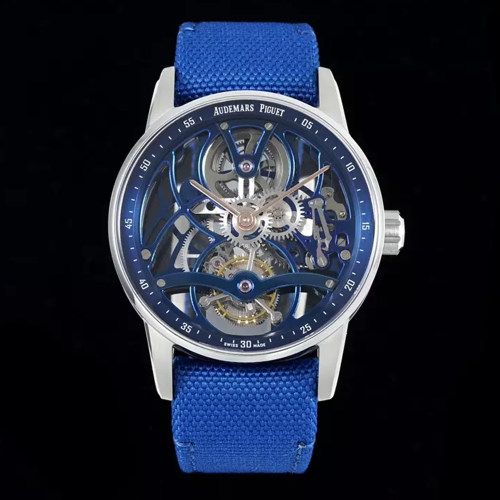 APP공장 오데마피게 코드 11.59 플라잉 투르비용 크로노그래프 스틸 블루 Ref. 26600