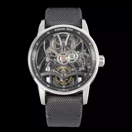 APP공장 오데마피게 코드 11.59 플라잉 투르비용 크로노그래프 스틸 블랙 Ref. 26600