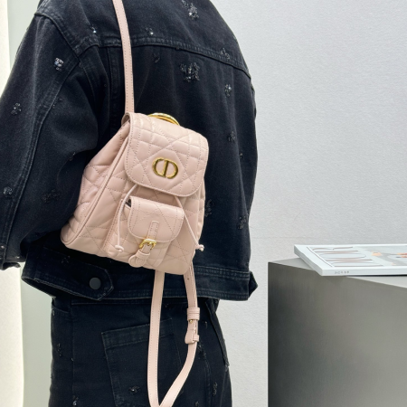 디올 카로 백팩 핑크 스몰