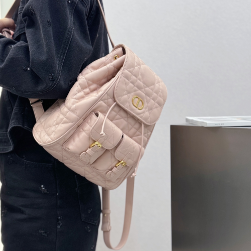 디올 카로 백팩 핑크 미디엄