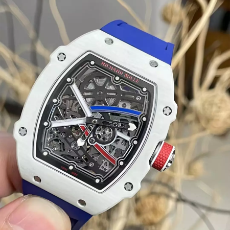 CNC커스텀 리차드밀 RM67-02 엑스트라 플랫 화이트 카본 세바스티앙 오지에 V5