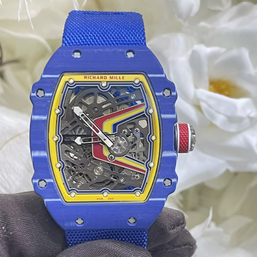 CNC커스텀 리차드밀 RM67-02 엑스트라 플랫 블루 카본 세바스티앙 오지에 V3