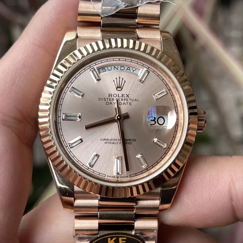 KF공장 롤렉스 데이데이트 썬더스트 다이아 다이얼 로즈골드 금통 40mm 228235