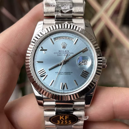 KF공장 롤렉스 데이데이트 플래티넘 다이얼 화이트 골드 금통 40mm 228235