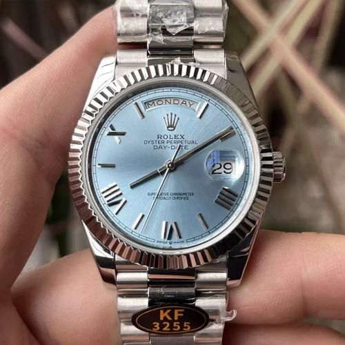 KF공장 롤렉스 데이데이트 플래티넘 다이얼 화이트 골드 금통 40mm 228235