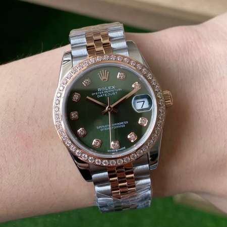 A+공장 롤렉스 데이저스트 그린 다이얼 다이아 베젤 콤비 31mm