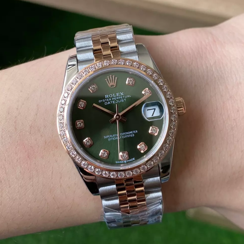 A+공장 롤렉스 데이저스트 그린 다이얼 다이아 베젤 콤비 31mm