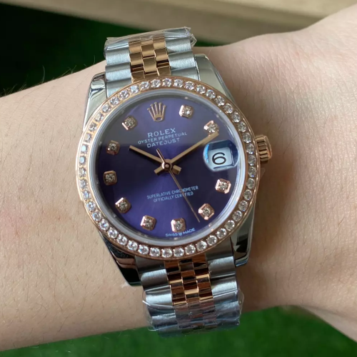 A+공장 롤렉스 데이저스트 퍼플 다이얼 다이아 베젤 콤비 31mm