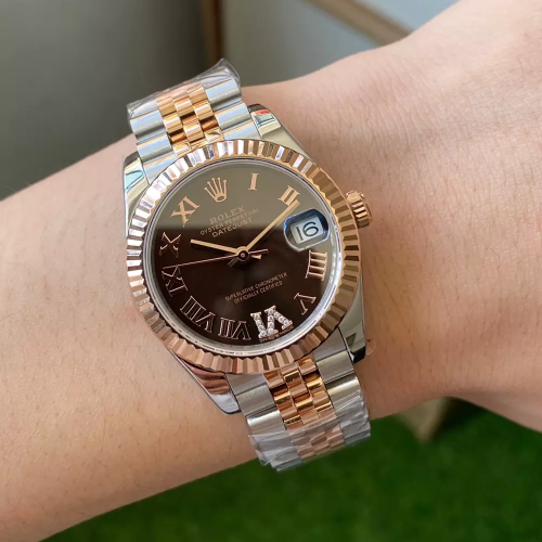 A+공장 롤렉스 데이저스트 브라운 다이얼 다이아 베젤 콤비 31mm