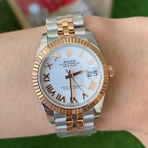 A+공장 롤렉스 데이저스트 화이트 다이얼 다이아 베젤 콤비 31mm