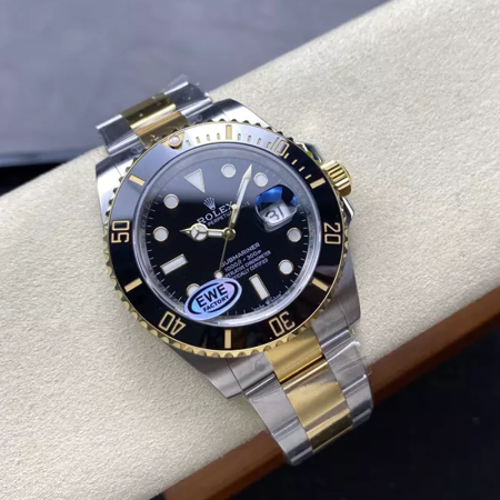 EWE공장 롤렉스 서브마리너 신형 블랙 다이얼 콤비 41mm m126613ln