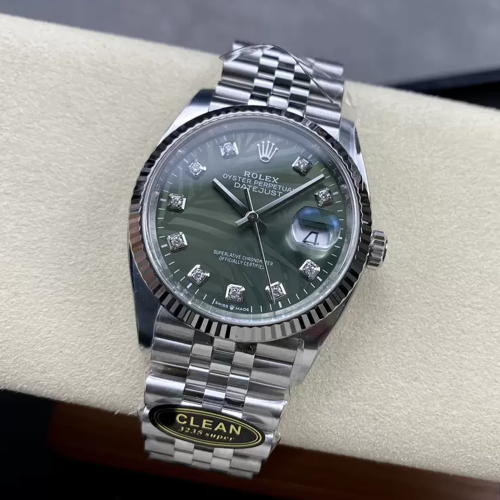 클린공장 롤렉스 데이저스트 그린리프 다이얼 10P 다이아  쥬빌레 36mm 126234