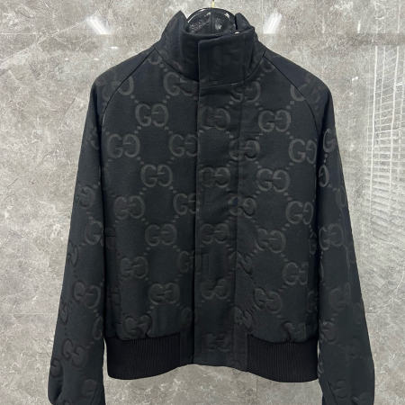 구찌 블랙 점보 GG 캔버스 자켓
