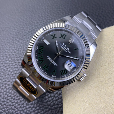 클린공장 롤렉스 데이저스트 그레이윔블던 로만 다이얼 오이스터 41mm 126334