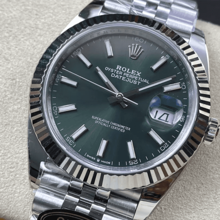 클린공장 롤렉스 데이저스트 그린 다이얼 바인덱스 SS 쥬빌레 41mm 126334
