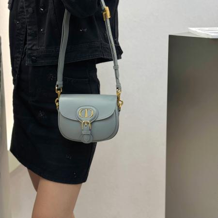 디올 스몰 바비 숄더백 그레이 스톤