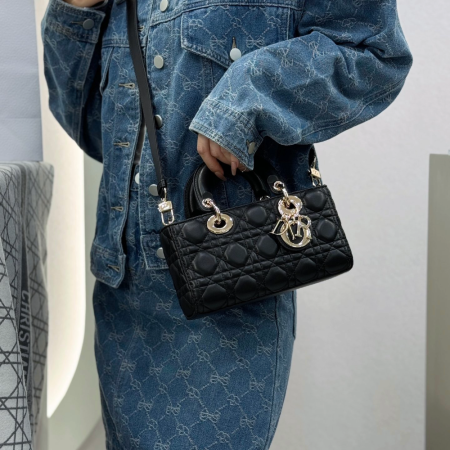 디올 스몰 레이디 디조이 백 블랙