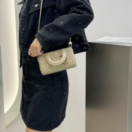 디올 마이크로 레이디 디조이 백 파우더 베이지