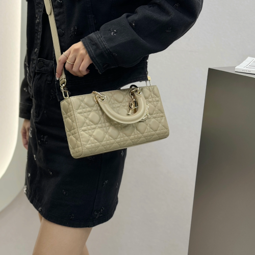 디올 미디엄 레이디 디조이 백 베이지