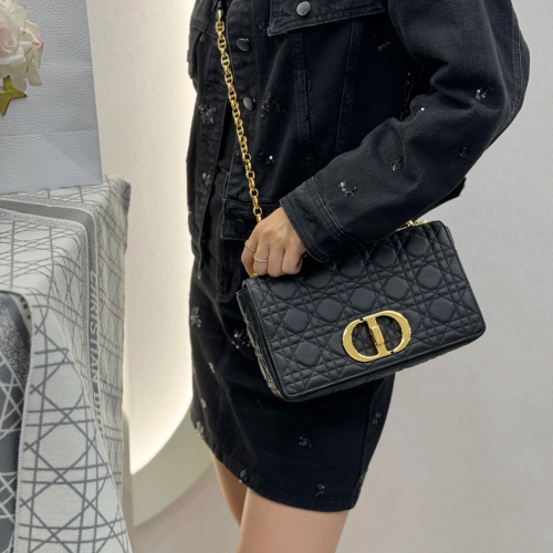 디올 미디엄 카로백 서플 까나쥬 블랙