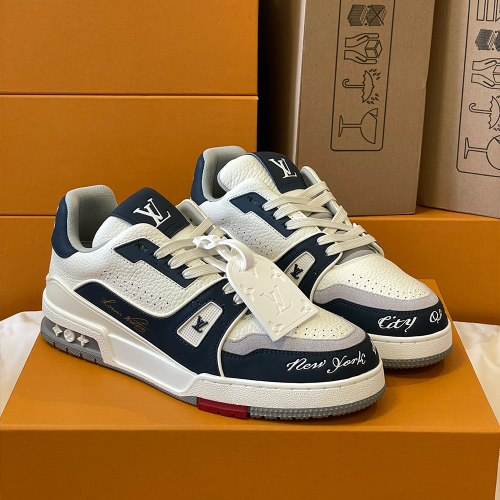 루이비통 LV 트레이너 스니커즈 네이비