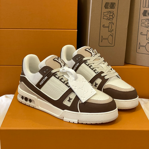 루이비통 LV 트레이너 스니커즈 브라운