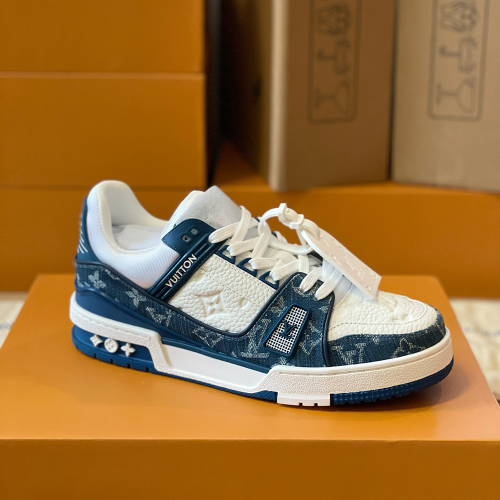 루이비통 LV 트레이너 스니커즈 데님블루