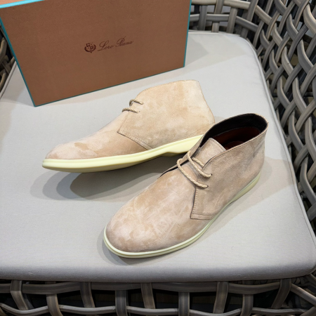 로로피아나 데저트 워크 스웨이드 추카 부츠 베이지