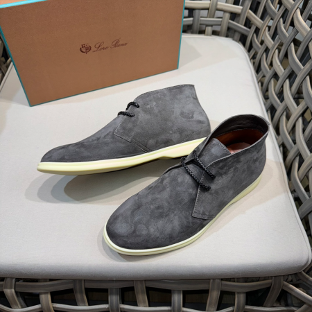 로로피아나 데저트 워크 스웨이드 추카 부츠 그레이