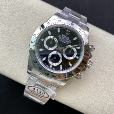 클린공장 롤렉스 데이토나 크로노그래프 검판 다이얼 바인덱스 SS 브레이슬릿 40mm 116509