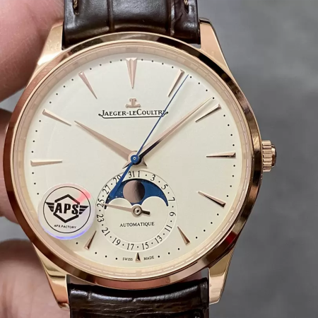 APS공장 예거르쿨트르 마스터 울트라씬 문페이즈 로즈골드 39mm 1362503