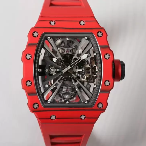 RM공장 리차드밀 RM12-01 투르비용 리미티드 에디션 레드카본 레드밴드